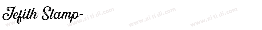 Jefith Stamp字体转换 Jefith Stamp字体转换